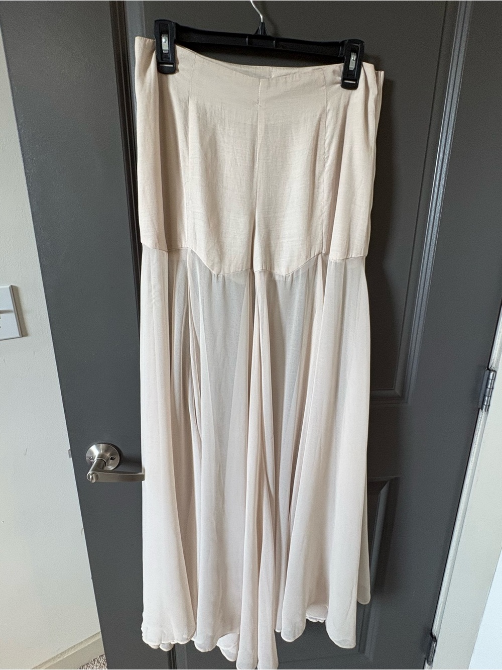 Sugarlips Wide Leg Cream/White Palazzo Pants